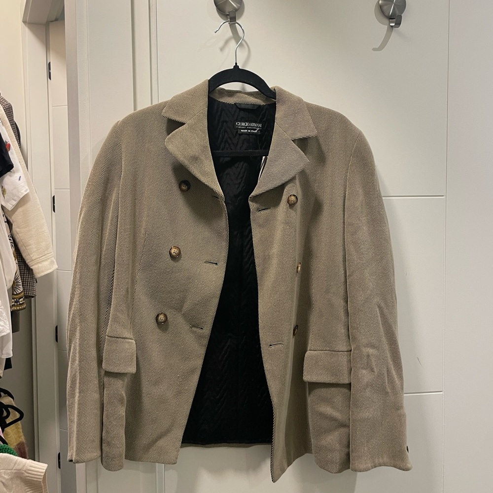 Giorgio Armani Vintage Striped Beige Blazer - in perfect condition! Size small